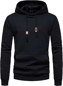Maiyifu-GJ Men Plaid Jacquard Pullover Hoodies Hipster