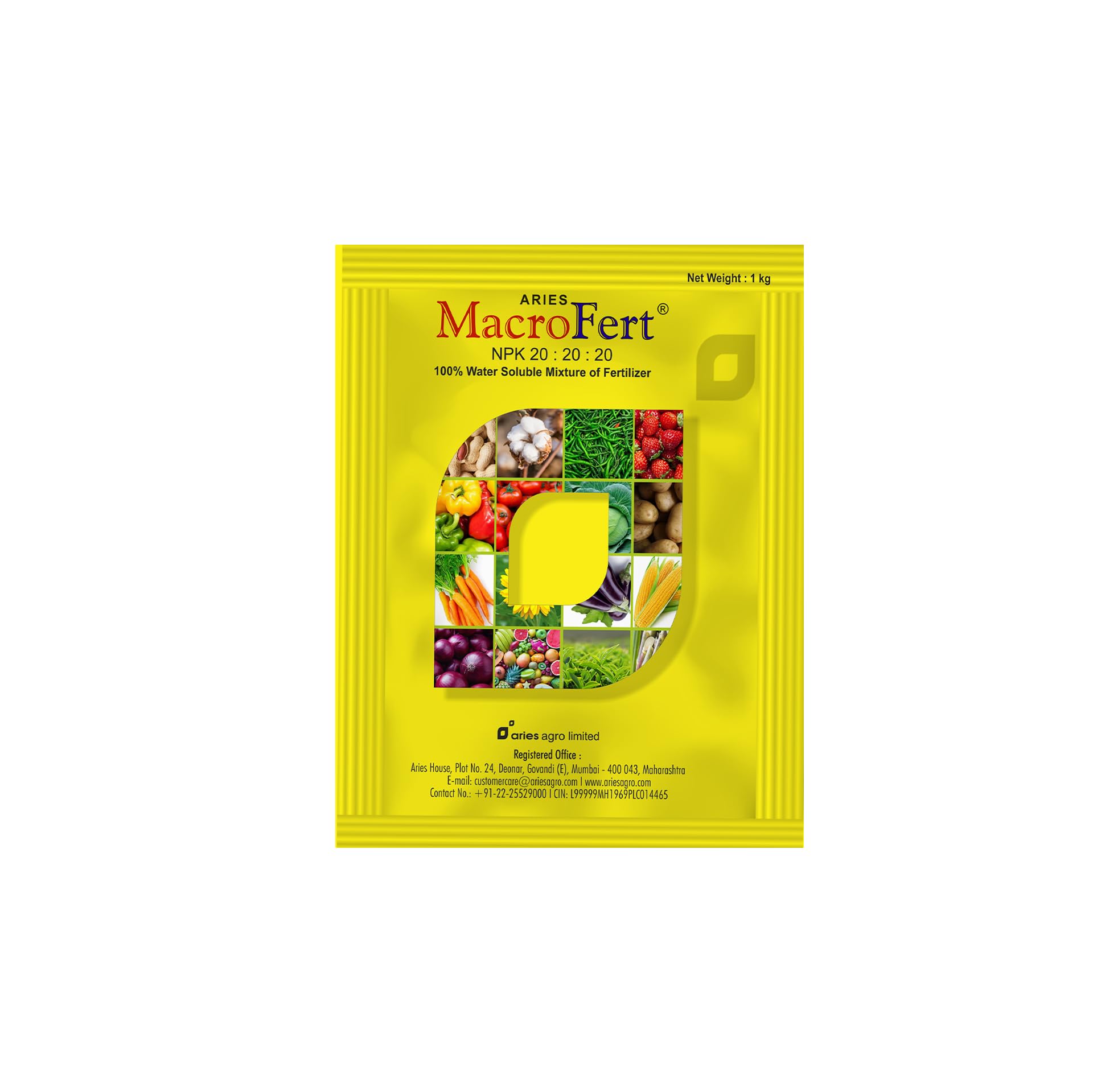 Aries Macrofert 20:20:20 Plant Nutrition Enhancer – Water-Soluble Support Formula with Nitrogen, Phosphorus & Potassium | for Foliar Spray & Soil Use | Pink Crystalline Blend-image-26