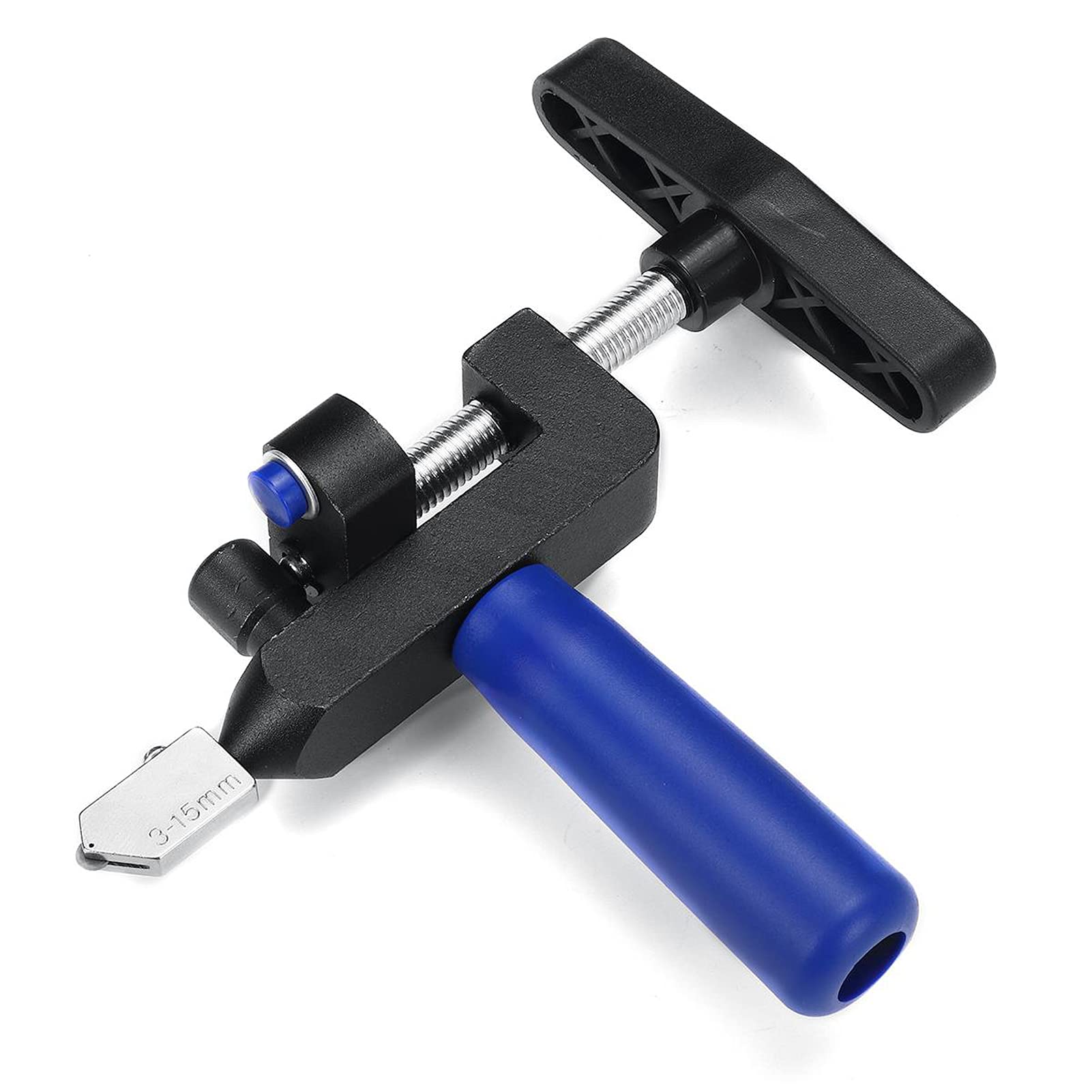 Glass Cutter 2 in 1 Glass Cutter Diamond Roller Manual Glass Ceramic Tile Cutting Machine Glass Cutter for Mirrors or Manual Tile Cutter (Black)