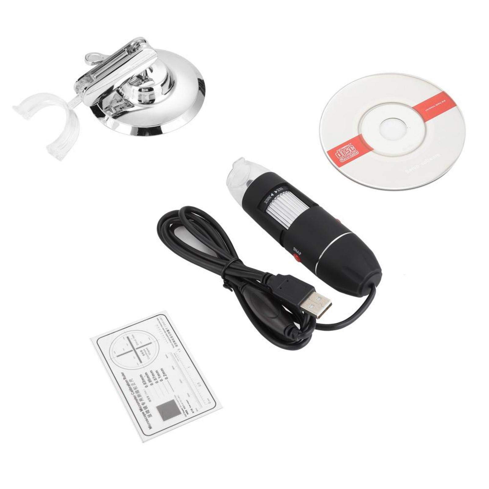 Microscope Numérique Portable 500X Écran 3 Pouces - Ahalfcit Avec 8 LED, Autofocus, Compatible PC