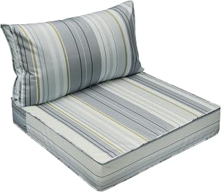 AAAAAcessories Outdoor Chair Cushions, 24 x 24 x 5 + 13.5 in, Set of 1
