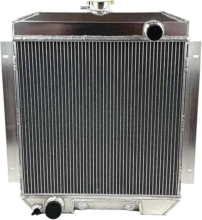 3 Rows All Aluminum Radiator for 1954 Mercury Custom Monterey V8 Engine AT CC54B, Silver