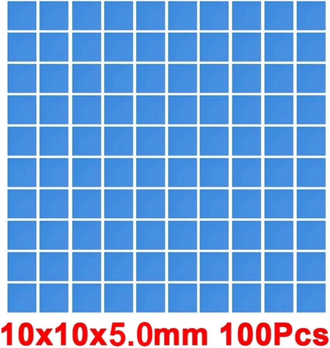 100 * 100 * 0.5mm 100 * 100 * 1mm Radiator Cooling Pad CPU GPU Thermal Pad(100x100x5.0mm Sliced)