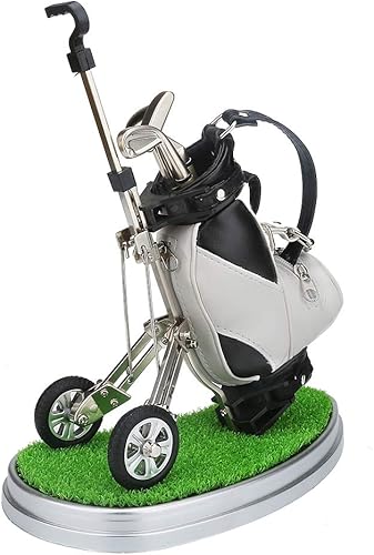 Miniatura 4 de 10L0L Soporte para bolígrafo de golf con 3 piezas, juego de bolígrafos de golf único, decoración de escritorio de golf, regalos para hombres