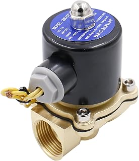 Baomain 3/4 inch DC 12V Brass Electric Solenoid Valve Water Air N/C Valve 2W-200-20