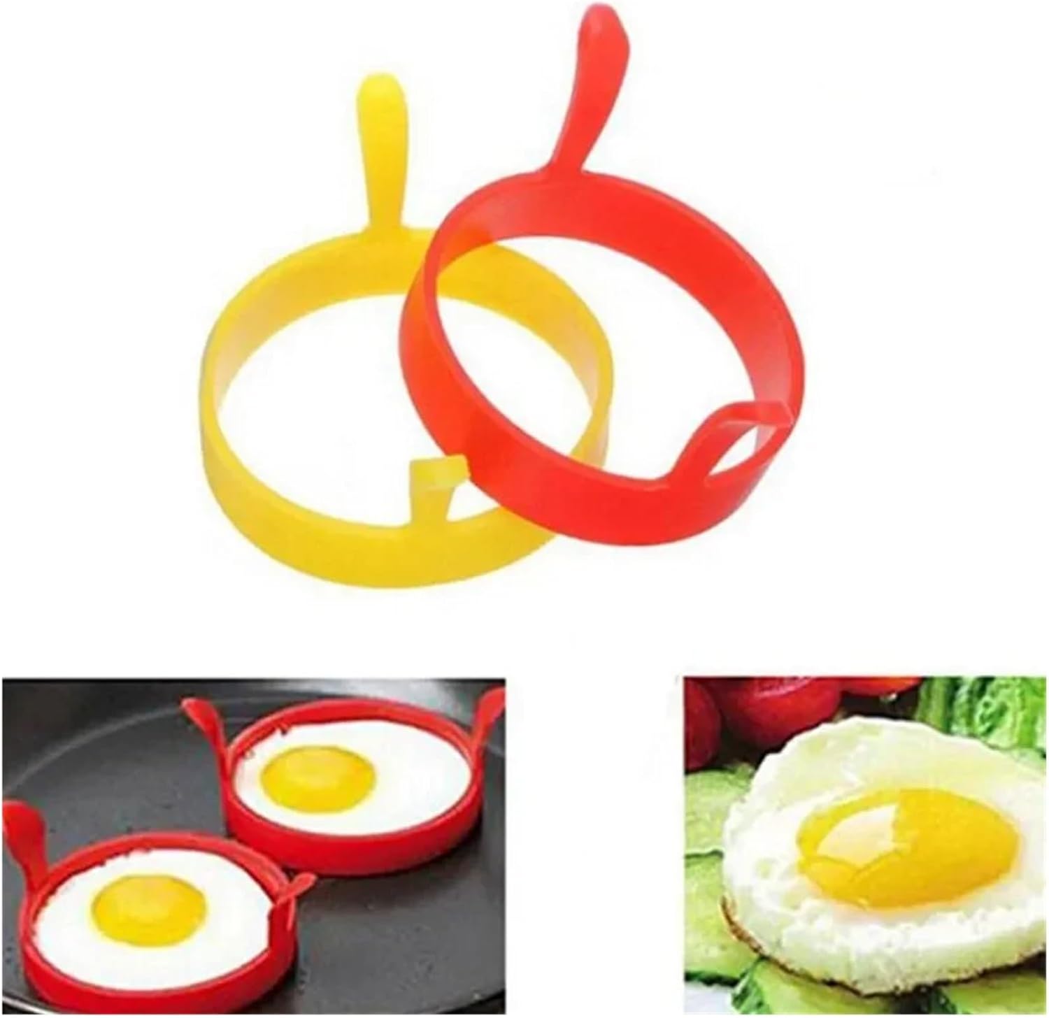 1PC Egg Shape N Molds Heat Resistant for Cooking DIY Tools(Yellow 6pcs)