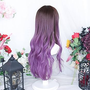 レディース　部分ウィッグ　ライトパープル ロングウィッグ 箱付き レディース 部分ウィッグ ライトパープル ロングウィッグ 箱付き