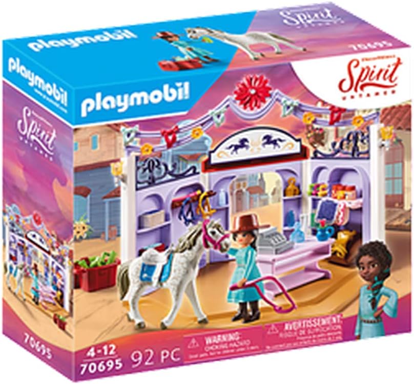 PLAYMOBIL DreamWorks Spirit Untamed 70695 Miradero Tack Shop, for Children Ages 4+