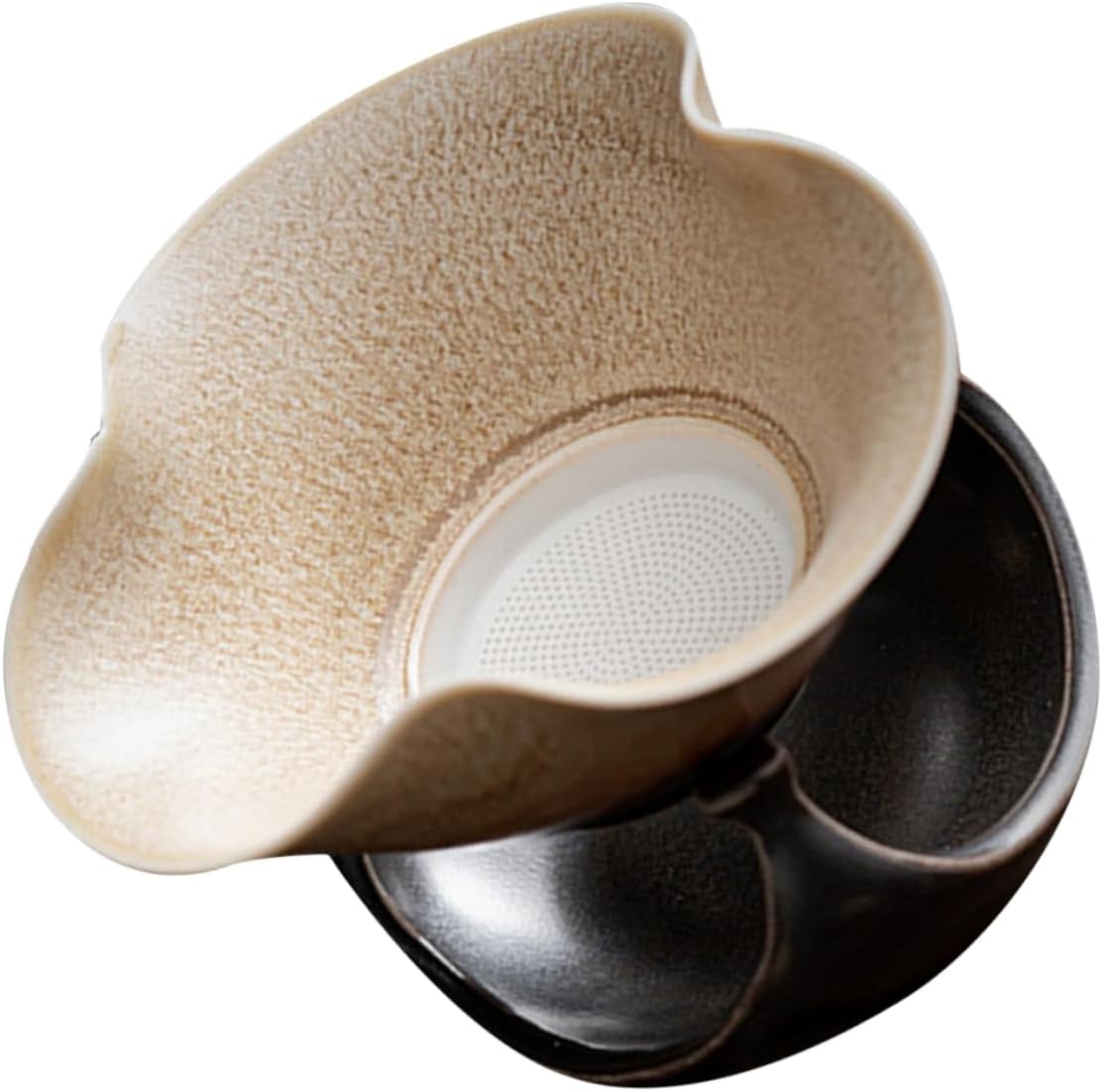 Ceramic Tea Infuser Vintage Glaze Heat Resistant Filter