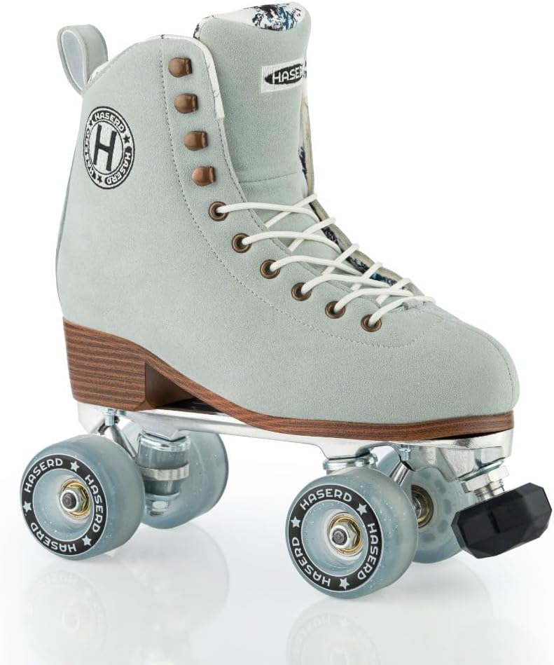 Roller Skates for Women and Girls - Roller Skates for Rink, Artistic and Rhythmic Skating Indoor and Outdoor High Top Classic Double Row Skate Shoes