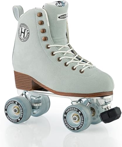 Miniatura 13 de Roller Skates for Women and Girls - Roller Skates for Rink, Artistic and Rhythmic Skating Indoor and Outdoor High Top Classic Double Row Skate Shoes