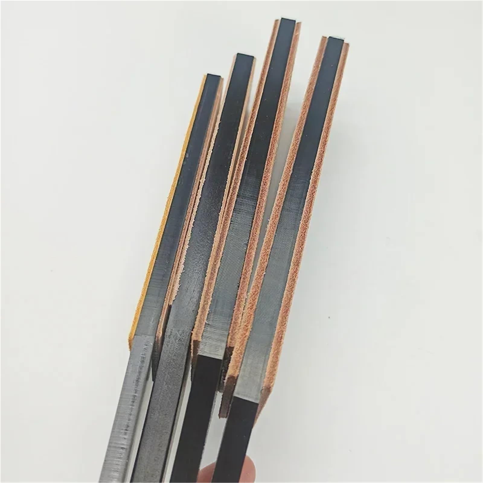 Cintura in cuoio per rasatura Rasoio a mano libera in vera pelle, coltello pieghevole, affilatura, cintura da barba, lucidatura della e pasta lucidante(35cm setA)