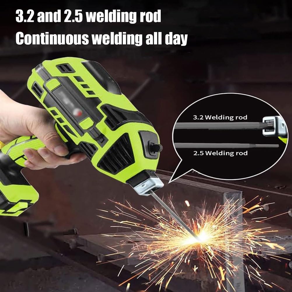 Kit de máquina de soldar con inversor, soldadora eléctrica de mano con 6 ajustes de corriente variable, pistola de soldadura ARC portátil para