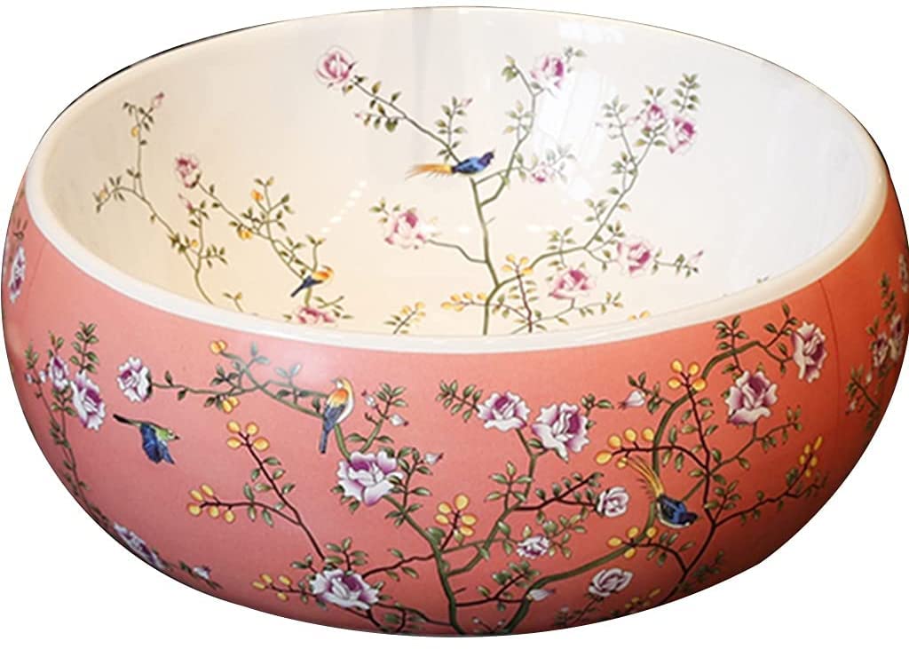 Szafka Pod Umywalkę Z Umywalką, Umywalka Łazienkowa, Umywalka Nablatowa, Blaty Pod Umywalkę, Chińskie Ceramiczne Meble Łazienkowe, Pojedyncza Umywalka W Kształcie Kwiatu I Ptaka, Zestaw Pinkset, Zest