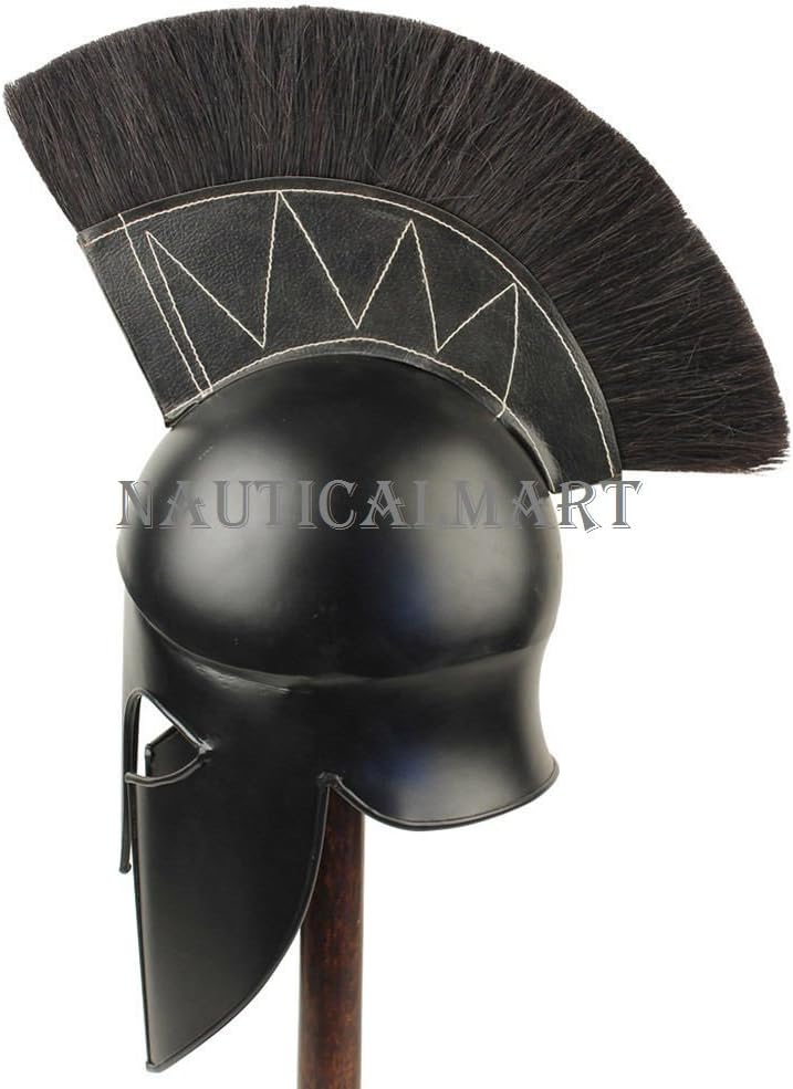 Medieval Dark Legionnaire Greek Corinthian Helmet by Nauticalmart