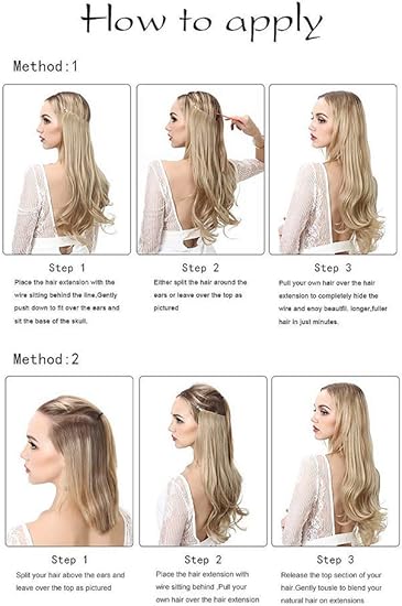 100 g 28 cm Extensions de cheveux Halo invisible Fil Qualité Remy Cheveux  humains facile Porter Clip en Extensions de cheveux Remy Cheveux humains  pour femme : Amazon.fr: Beauté et Parfum