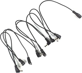 8 Way Daisy Chain Cable for Electric Guitar Effect Pedal Power Supply Cord Lead