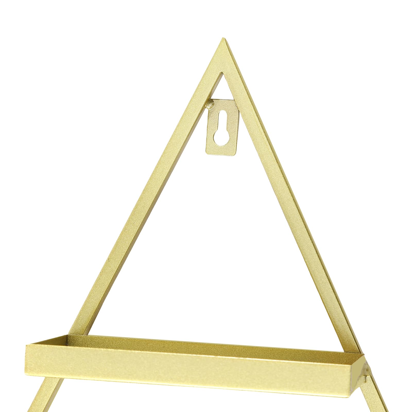Mensola per smalto da parete triangolare vetrina cosmetica rossetto profumo, mensola da parete, organizer per unghie per casa, spa, salone di unghie, negozio, oro