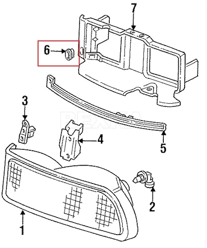 Miniatura 7 de Rexka 50 Uds. ParqueGiro de luz delantera lámpara radiador rejilla retención tuerca compatible con GM 347347 Buick Cadillac Chevrolet GMC Oldsmobile