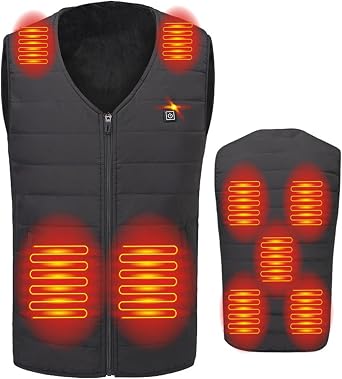 Amazon.com: DFANCE Chaleco calefactor eléctrico con calefacción por USB, chaleco  calentador para hombres y mujeres, 9 zonas de calefacción, lavable a  máquina, senderismo : Ropa, Zapatos y Joyería