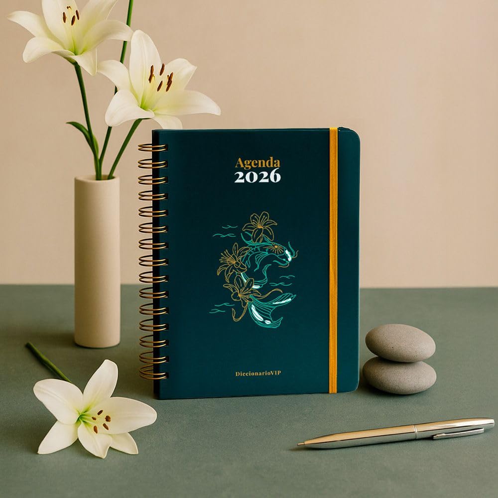 Agenda anual diaria 2026 "DiccionarioVip" (TANTANFAN)