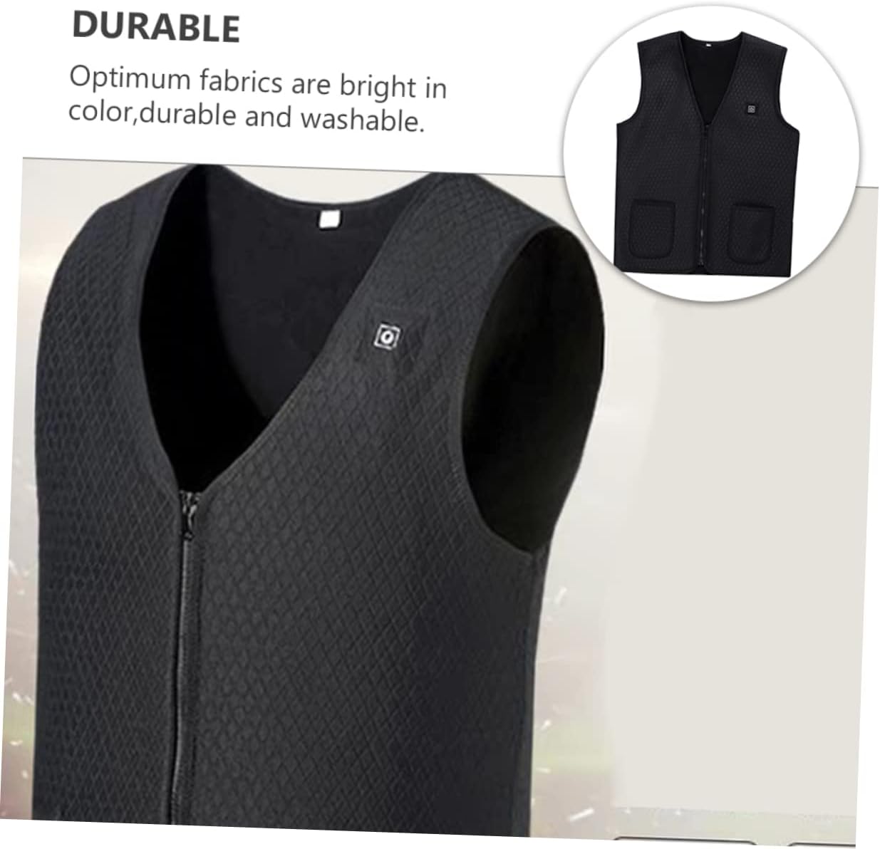 Heating Vest Heated Plate Women Vest Black Thermal Vest Unisex Thermal Vest Mens Vests Useful Heating