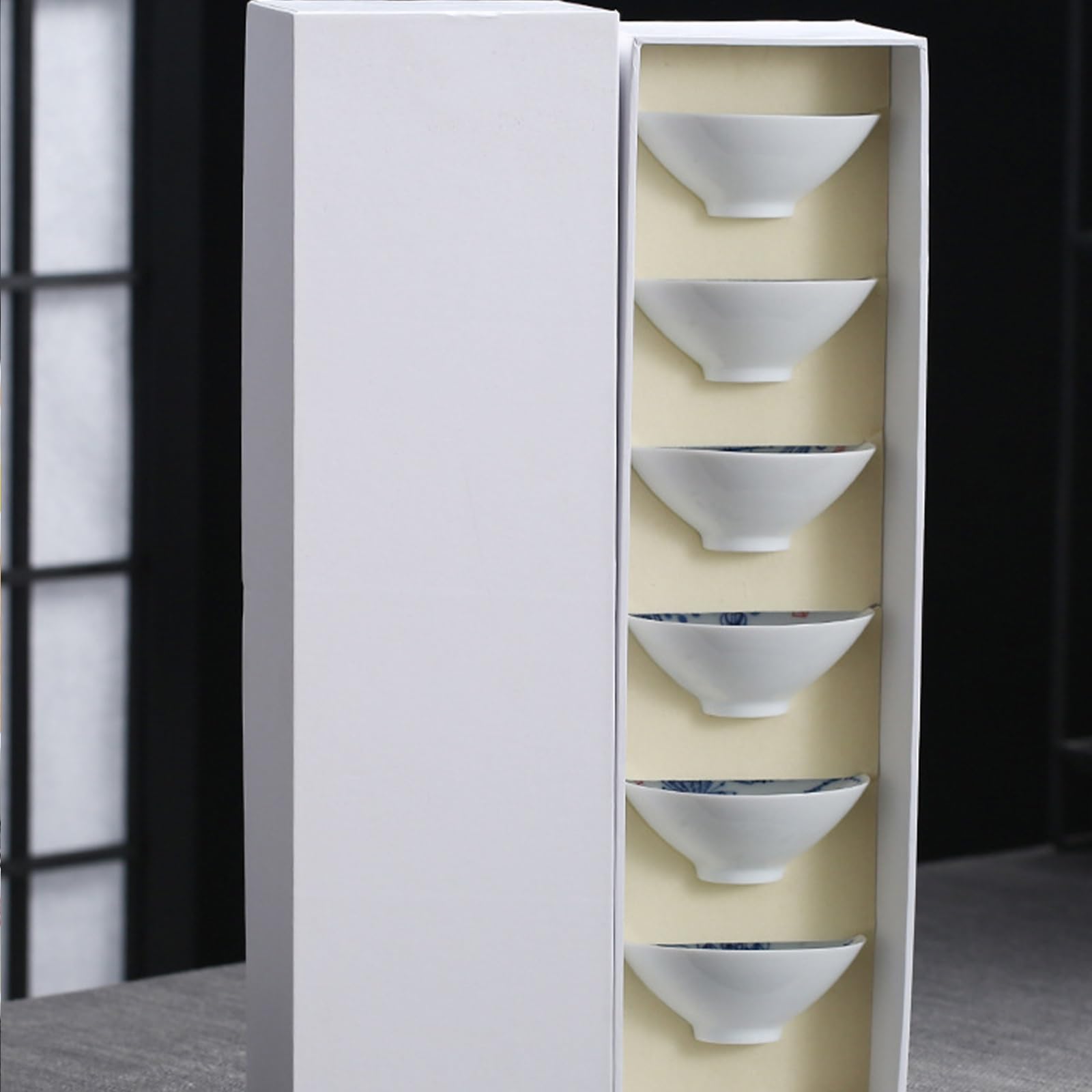 Zestaw filiżanek 6 sztuk porcelanowe pudełko prezentowe ręcznie rysowane ręcznie do domu i podróży herbata