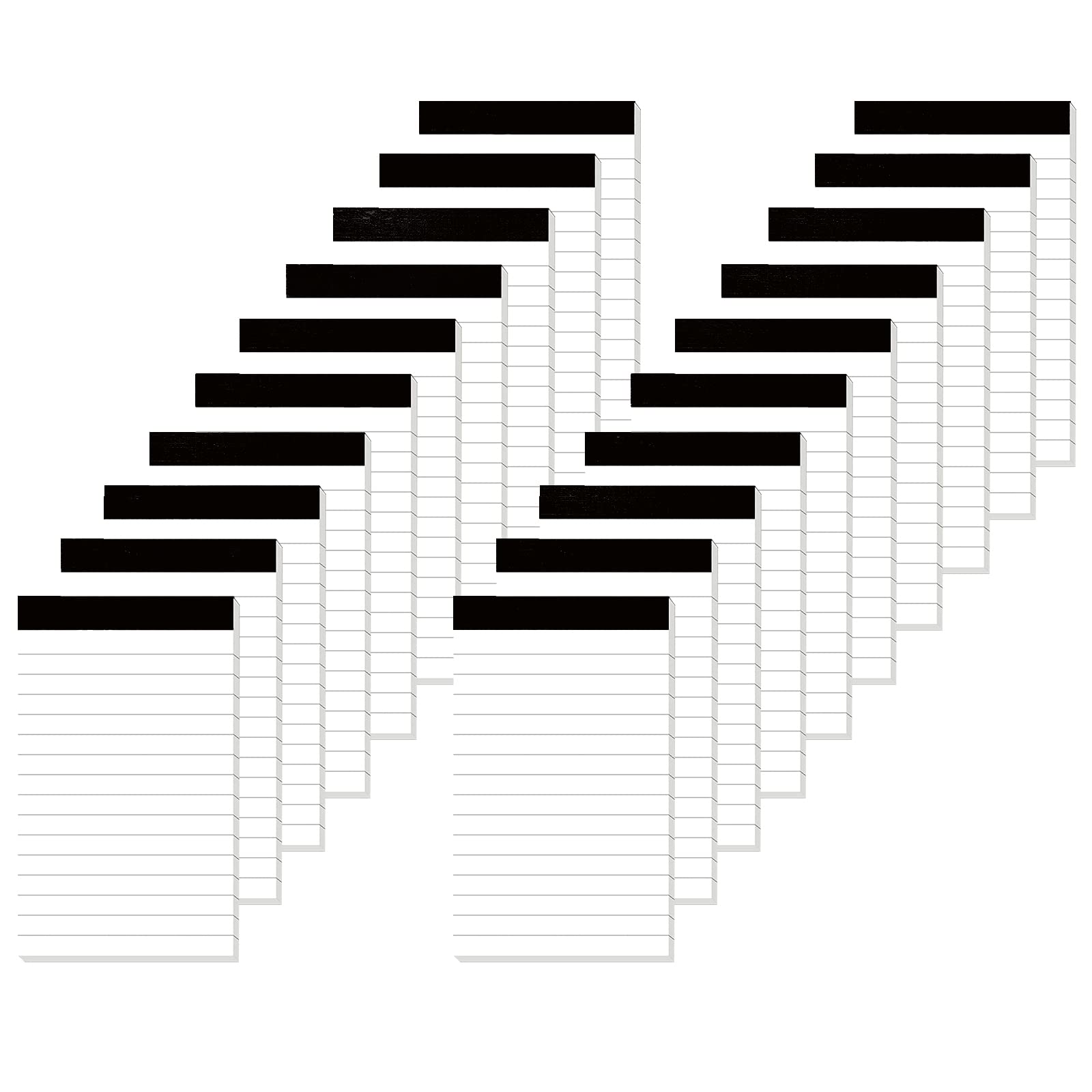 20 Pack Small Notepad, 3 x 5 Inch Ultra Quality Note Pads, Server Lined Papers and Desk Notepads for Office Supplies, Writing and Memo pads 30 Sheets Each