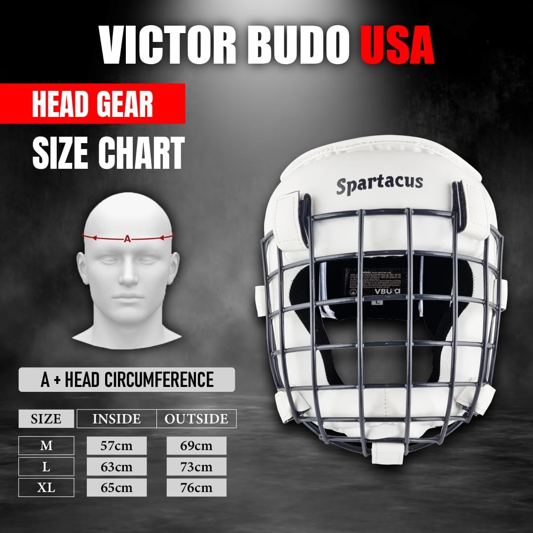 Boxing Headgear with Removable Face Grill, Maya Hide Leather MMA Head Guard for Sparring, Muay Thai, Kickboxing & Karate – Non-Slip, Protective Helmet for Men & Women