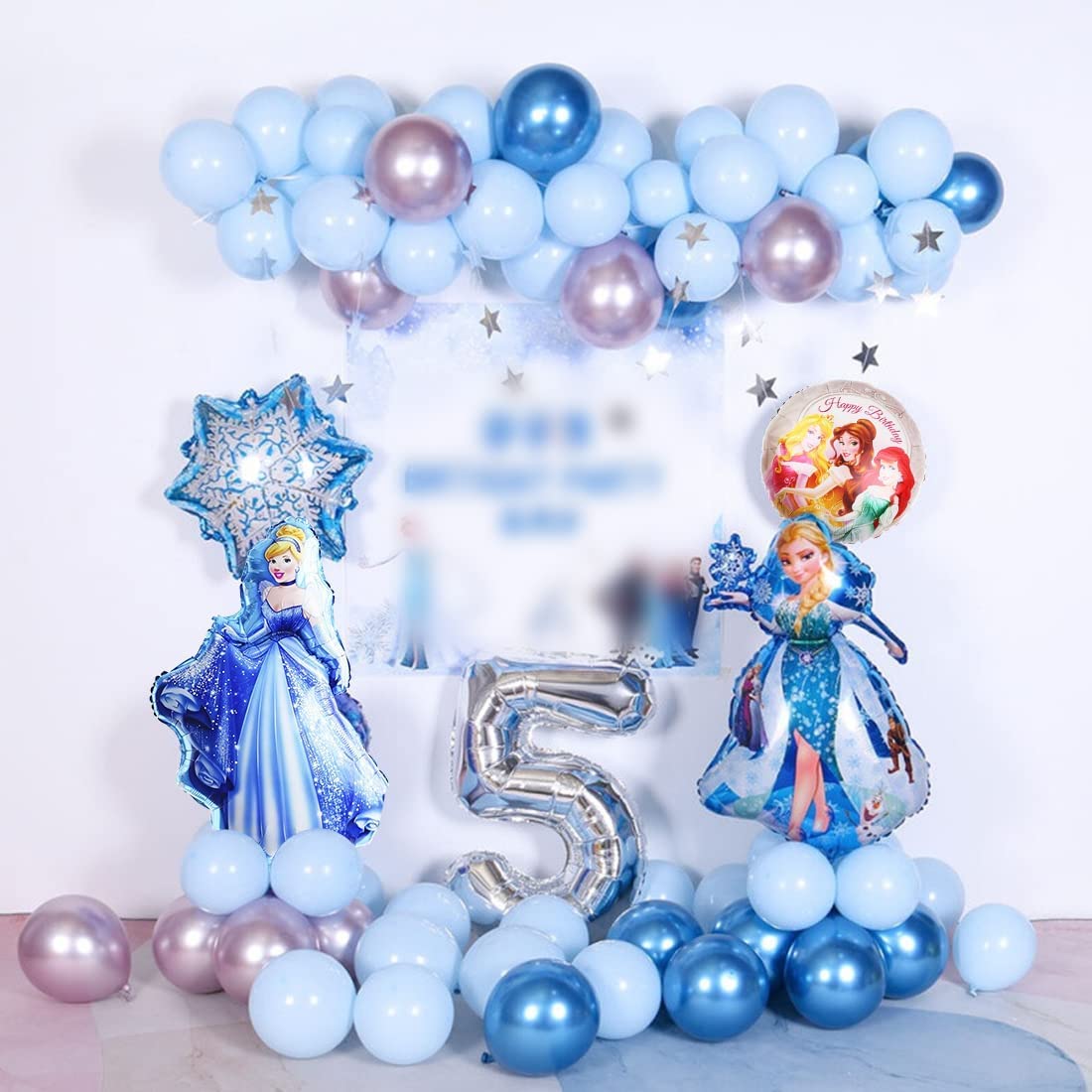 Folienbanner Zum 3. Geburtstag – Holografisch, Blau, 3,9 M Lang Für Innen & Außen