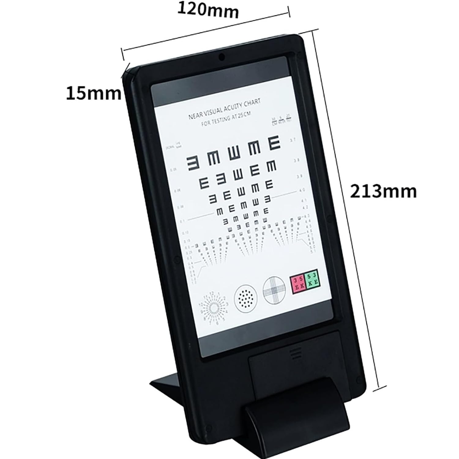 Tablero de prueba de visión con pantalla LED, múltiples optotipos para pruebas de hipermetropía y presbicia