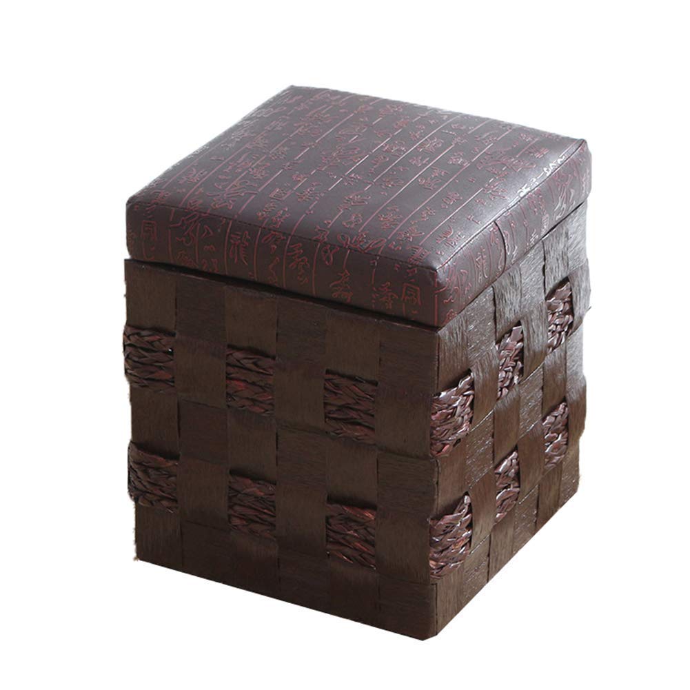 Tabouret ottoman rond en meuble d'appoint pour salon chambre et bureau