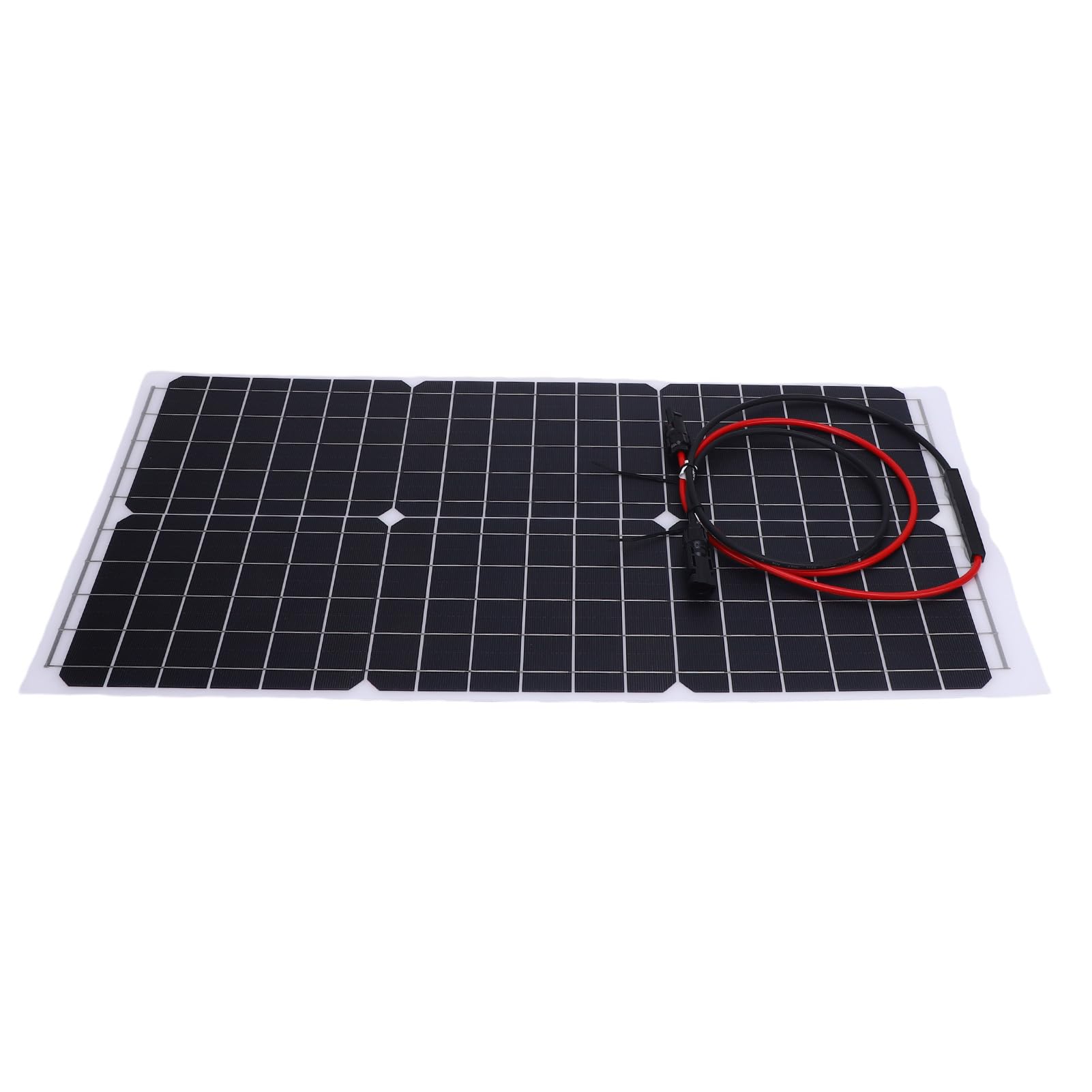 BRRNOO Pannello Solare Semi Flessibile 30W, Monocristallino 18V, per