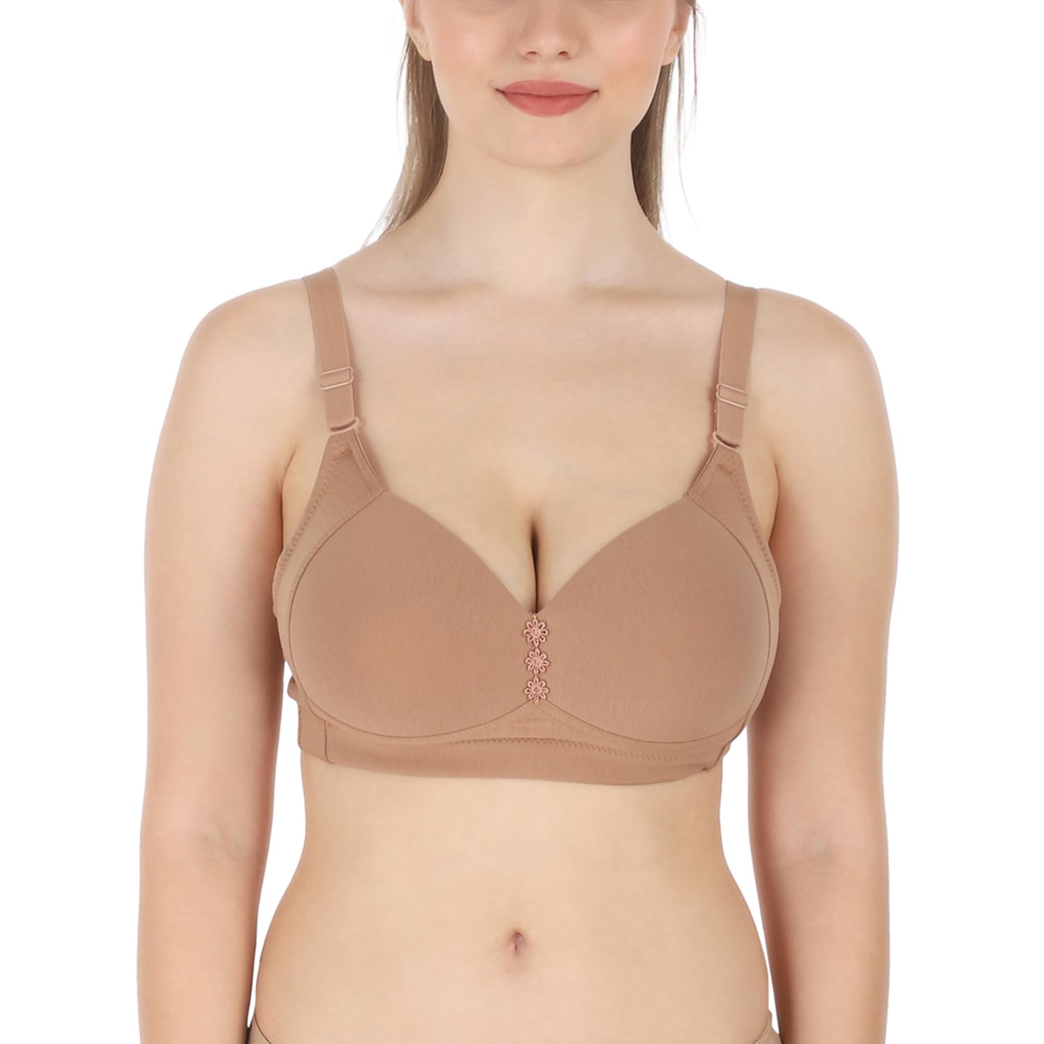 tweens Lite Wite Minimiser Support Medium Padded Cotton Lycra Bra (Plus Size)-picture-4