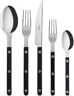 Flatware Set Stainless Steel Black Bistrot 5-pieces Service for 4 (20-pieces)