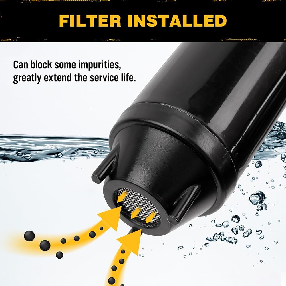 ELEAD Portable Battery Powered Pump - Electric Fuel/Water Transfer Pump 2.4 GPM, Liquid Siphon Pump with Adjustable Flow Control, Gas Pump with Filter Design, Gas Can Pump Ideal