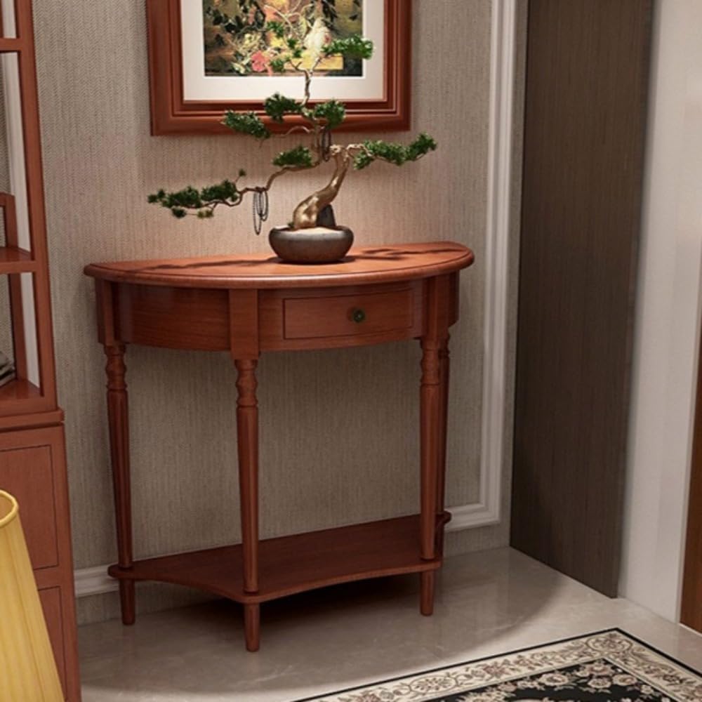 サカベ TRIM 折りたたみテーブル 90cm幅棚付き ダークブラウン VTM