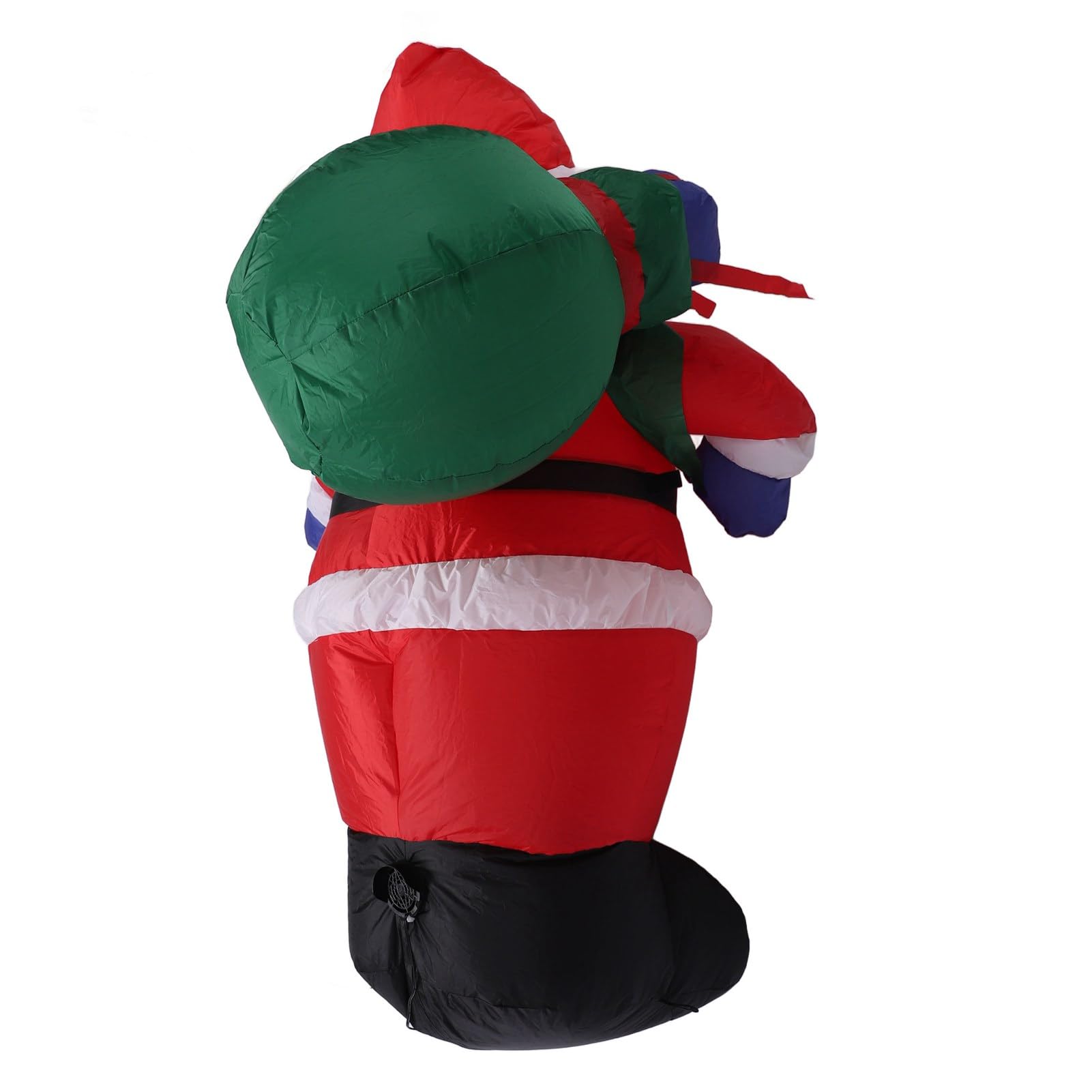 Haofy Babbo Natale Gonfiabile da 1,2 M con Sacchetto, Decorazioni Natalizie Gonfiabili con LED, Decorazioni da Giardino per Prato da Giardino Interno Ed Esterno (Spina Europea