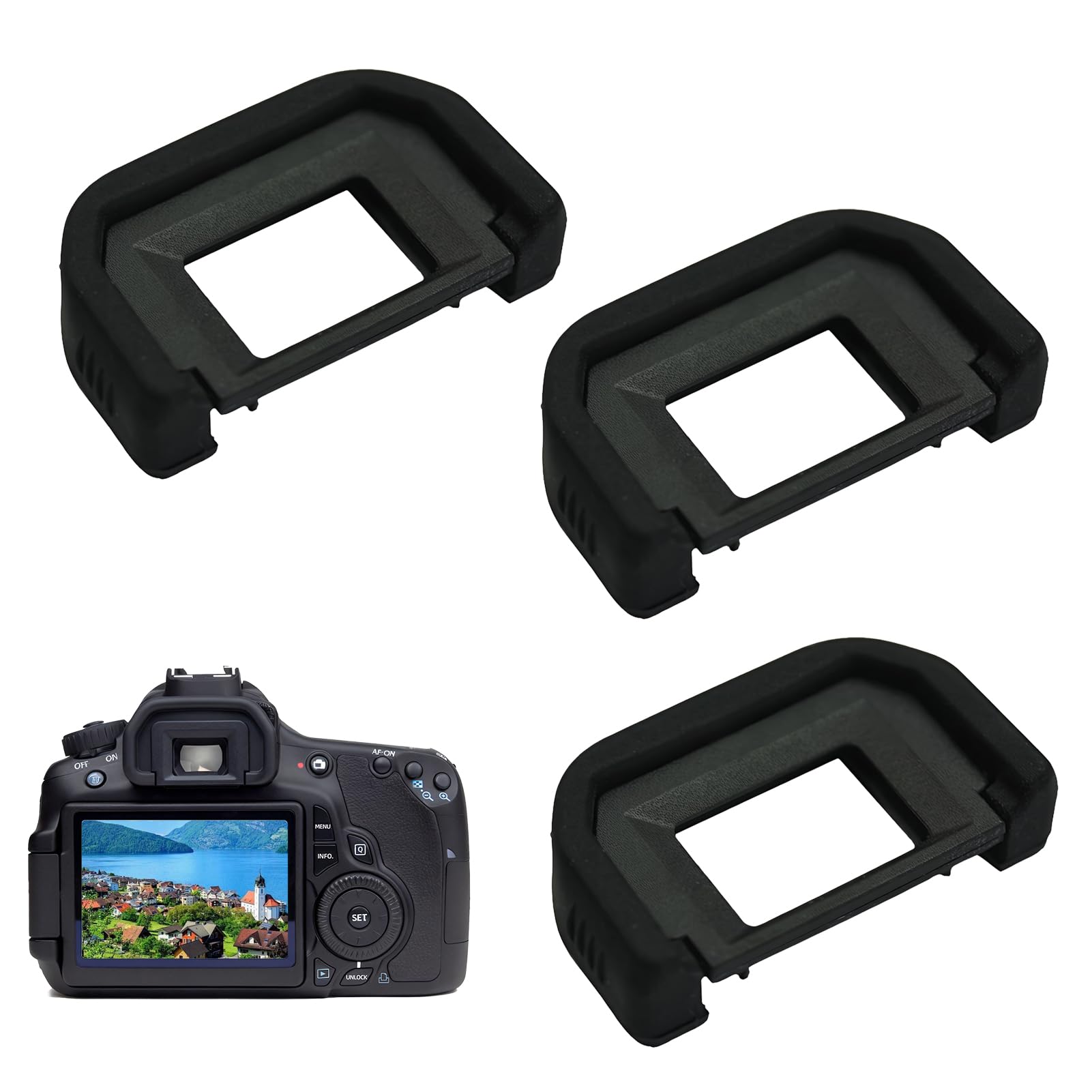 Hama Oculare Per Reflex Canon: Paraluce Per Mirino Con Anello Filettato Per Lenti Correzione - 3