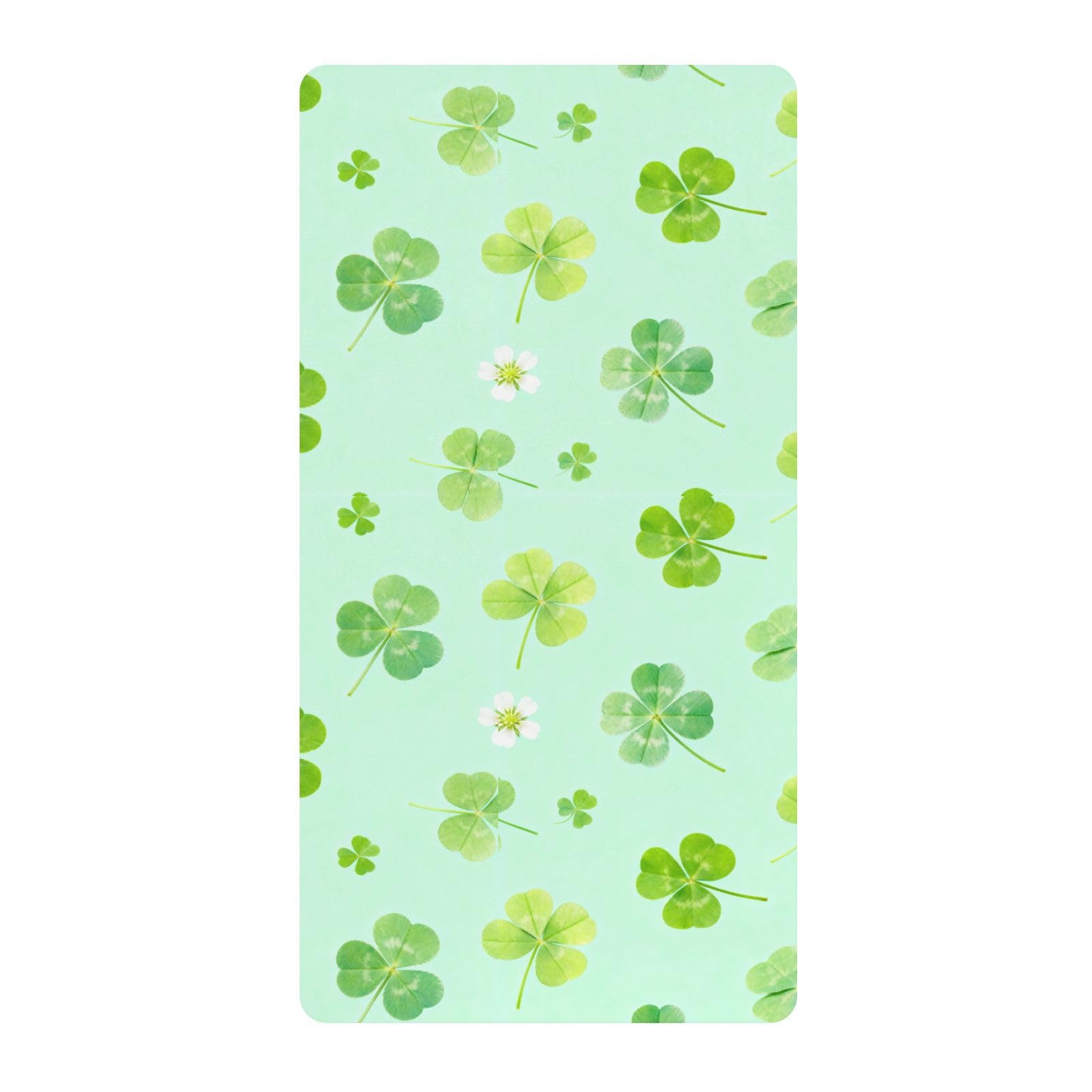Drap de berceau en coton motif trèfle linge de lit bébé fille et garçon