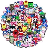 35 50 100Pcs Cartoon Random Shoe Decoration Charms for Croc Clog, Cute No-Repeat Different Charms Accessories (35Pcs)