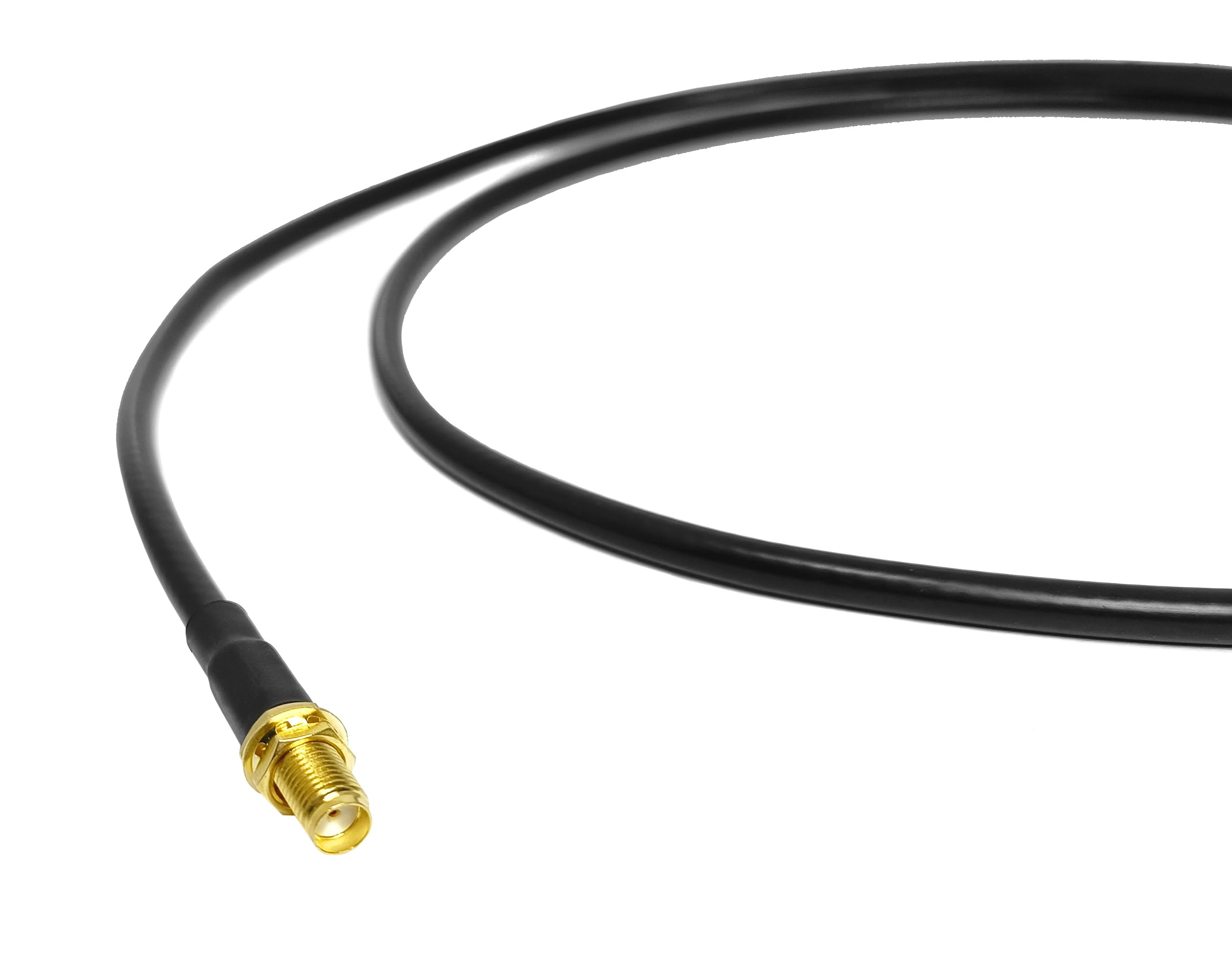 Câble de raccordement Coaxial LMR200-câble d'extension de cloison mâle à femelle for utilisation de réseau sans fil et de vidéosurveillance(1ft)