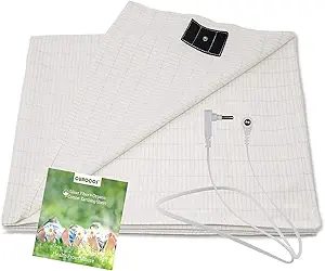 Grounding Sheet with Grounding Cord - Materials Organic Cotton and Silver Fiber Natural Wellness (27 * 52 inch)