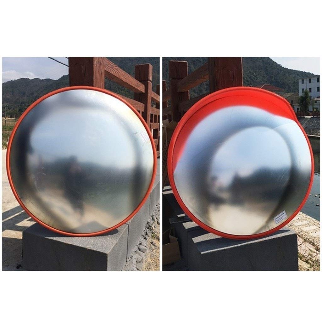Toter-Winkel-Spiegel Verkehrseinrichtungen Sicherheitsspiegel, Stadtstraßenverkehrsspiegel Regenfester Sonnenschutz Konvexer Spiegel Kunststoff Langlebiger Kugelspiegel/80 cm