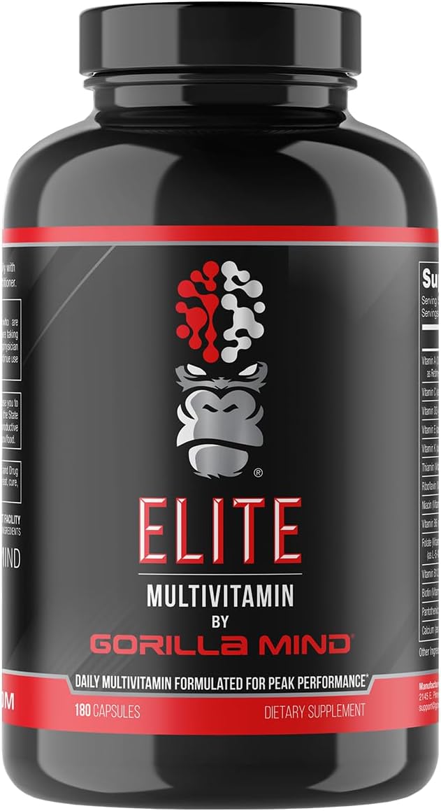 Elite Multi-Vitamin (180 Capsules) โ Daily Multivitamin Formulated for Peak Performance | 27 Nutrients to Backfill Micronutrient Shortcomings