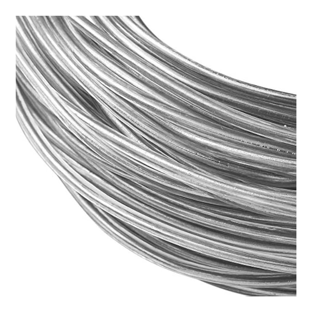 UYFRD 3mm Transparent PVC Plastic Covered Aluminum Wire 100FT Bendable Aluminum Craft Wire for Hair Bows, Shaping Brim Hat Crafts