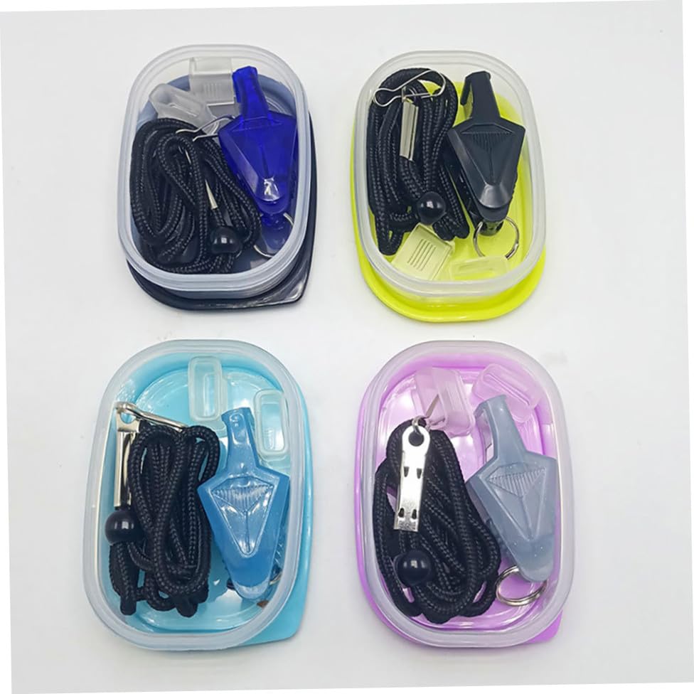 Set profesional de silbatos para árbitro con cordón y estuche miniatura 6