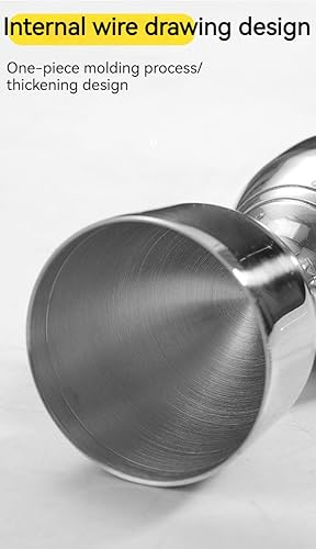 Miniatura 4 de Jigger de cóctel prémium de 2 onzas1 oz, de acero inoxidable para barman, jigger de medición de cóctel, doble jigger duradero, taza medidora de