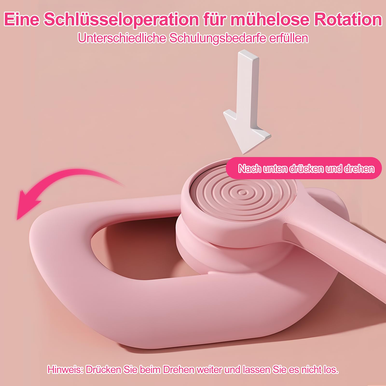 Beckenboden Trainingsgerät - Sportgeräte Zuhause zum Training der Oberschenkel, Oberschenkeltrainer mit Anti Rutsch Design, Postpartum Beckenbodentrainer mit Einem Elastischen Stretchband