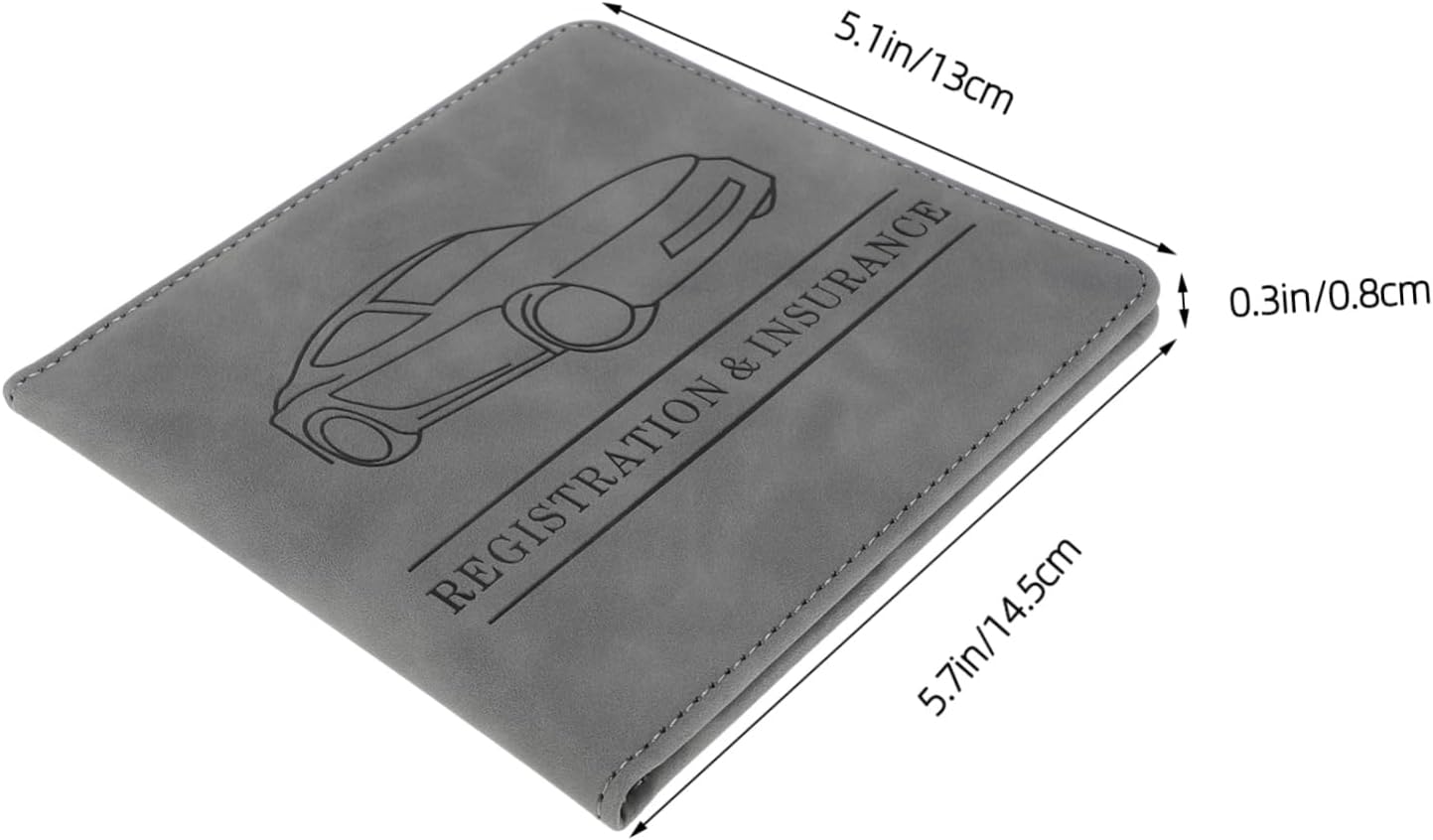Gatuida Driver License Holder Sleeve for Car Registration and Insurance Compact PU Protective Case for ID and Credit Cards Universal Fit for Auto and Motorcycle Documents